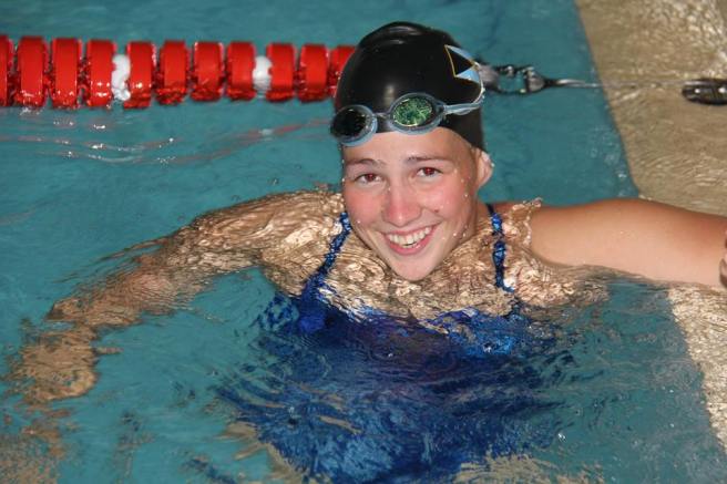 Joanna Evans 100 metre freestyle